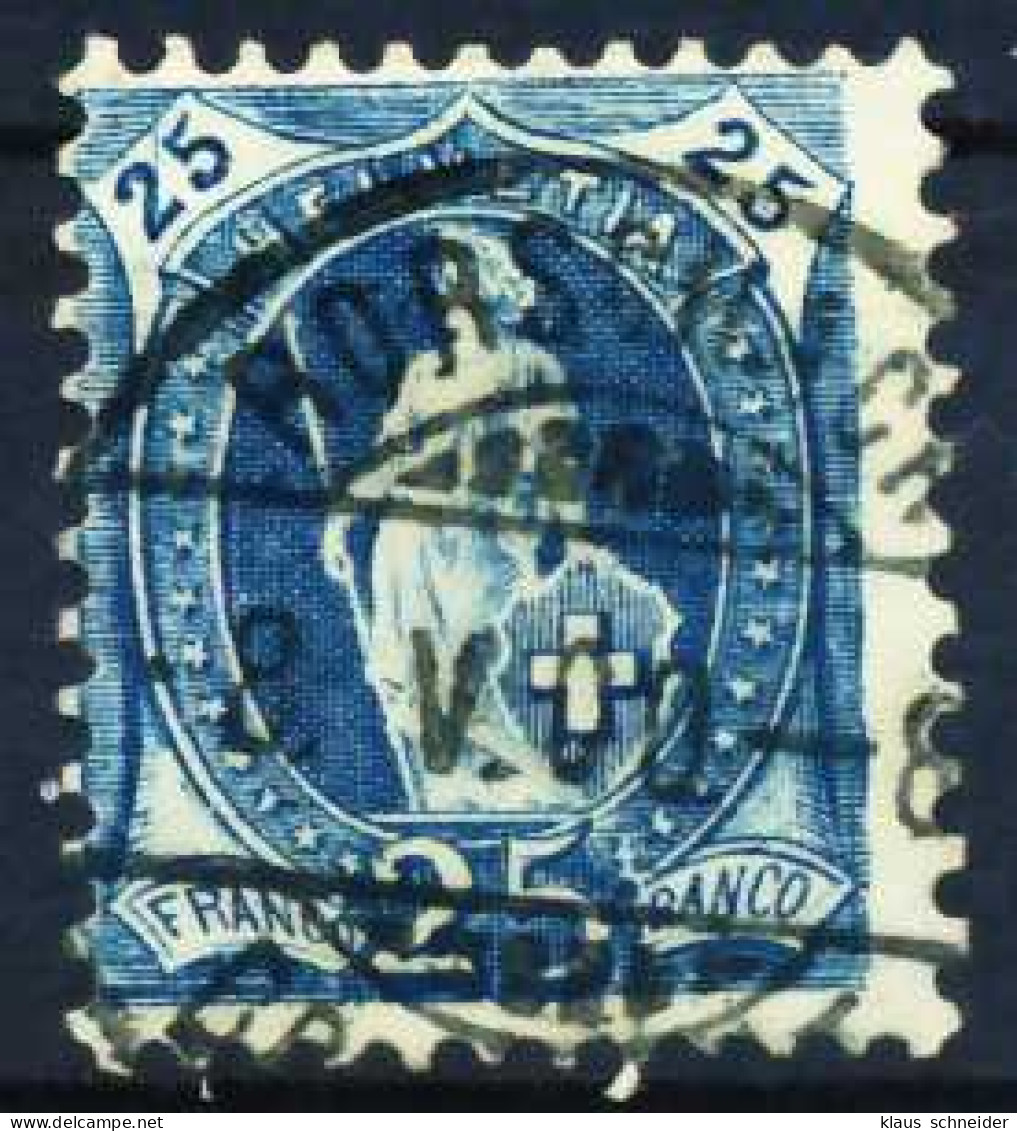 SCHWEIZ ST.HELV Nr 67Ca Zentrisch Gestempelt X696CEE - Used Stamps