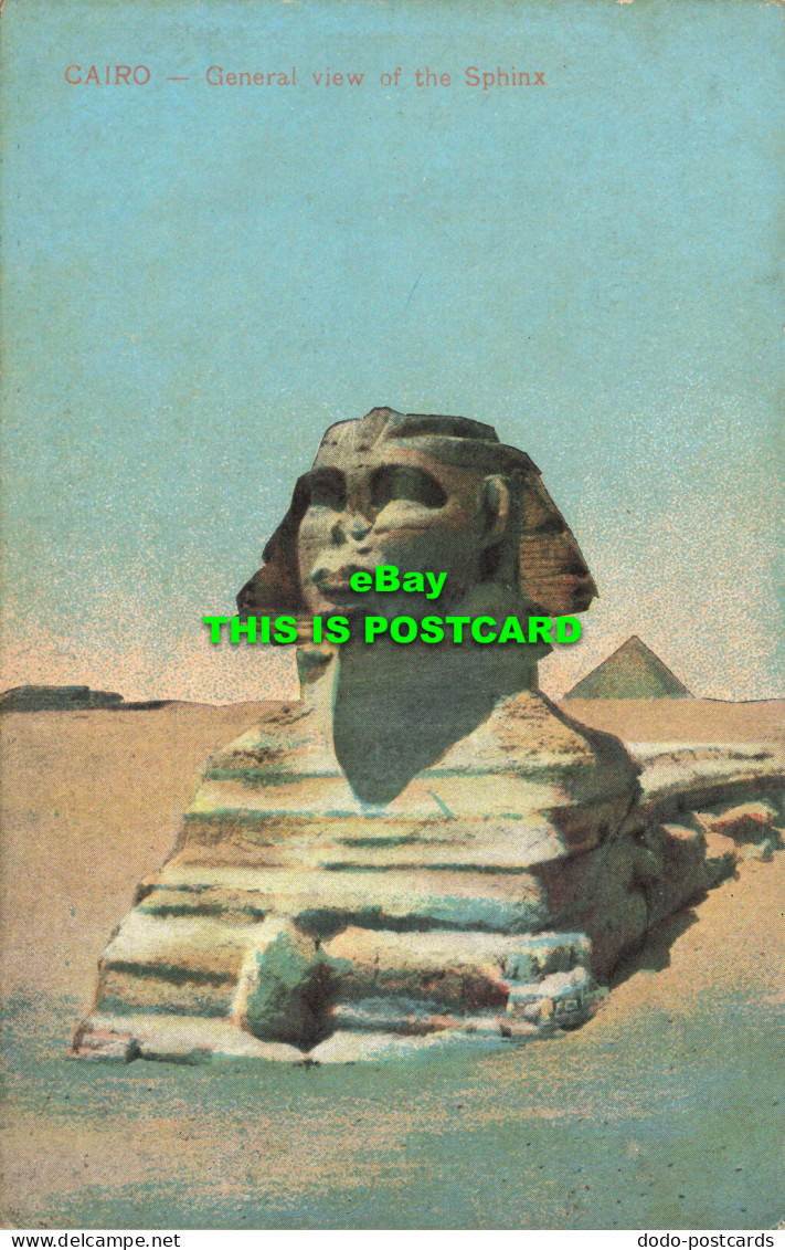 R565071 Cairo. General View Of Sphinx. Serie 647. Cairo Post Card Trust. Ph. N. - Monde