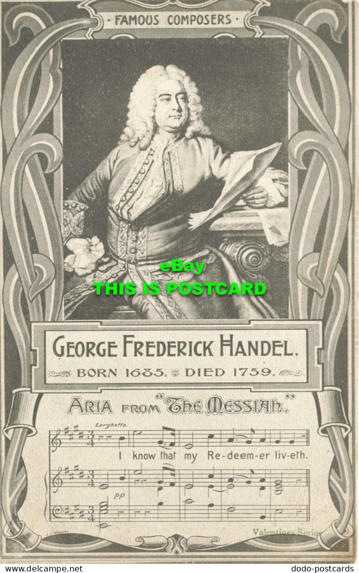 R565073 Famous Composers. George Frederick Handel. Aria From The Messiah. Valent - Monde