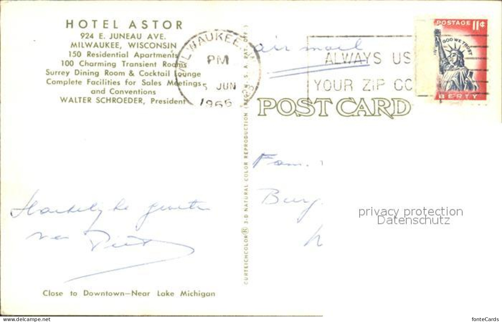 11996211 Milwaukee_Wisconsin Hotel Astor - Sonstige & Ohne Zuordnung