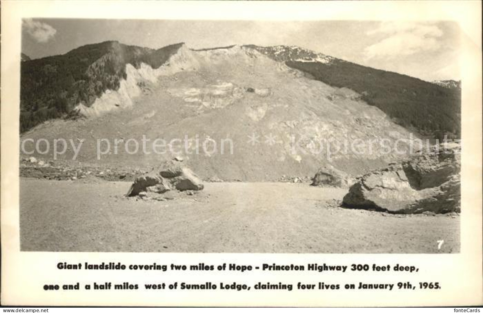 11996054 Sumallo Lodge Giant Landslide Covering Hope  British Columbia - Non Classificati