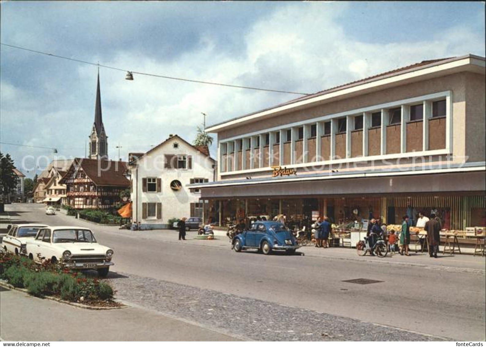 11995531 Amriswil TG Strassenpartie Kirche Amriswil - Autres & Non Classés