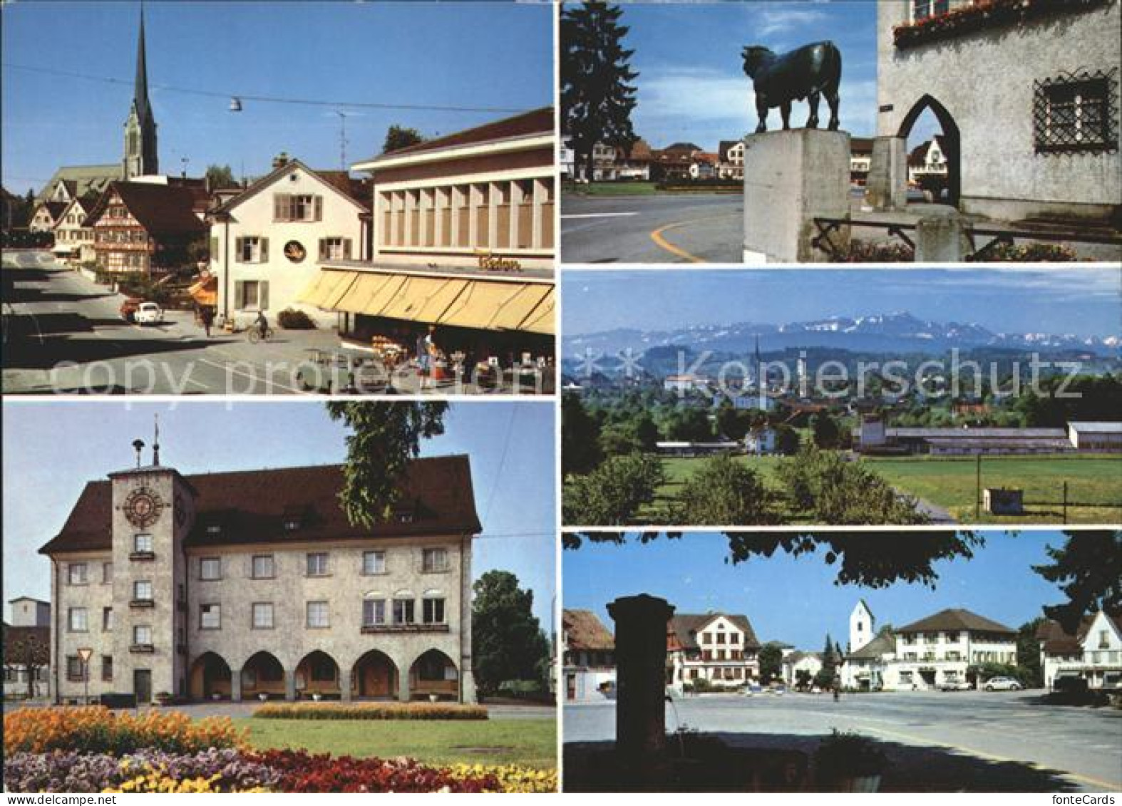 11995514 Amriswil TG Teilansicht Kirche Standbild Panorama Rathaus Brunnen Amris - Other & Unclassified
