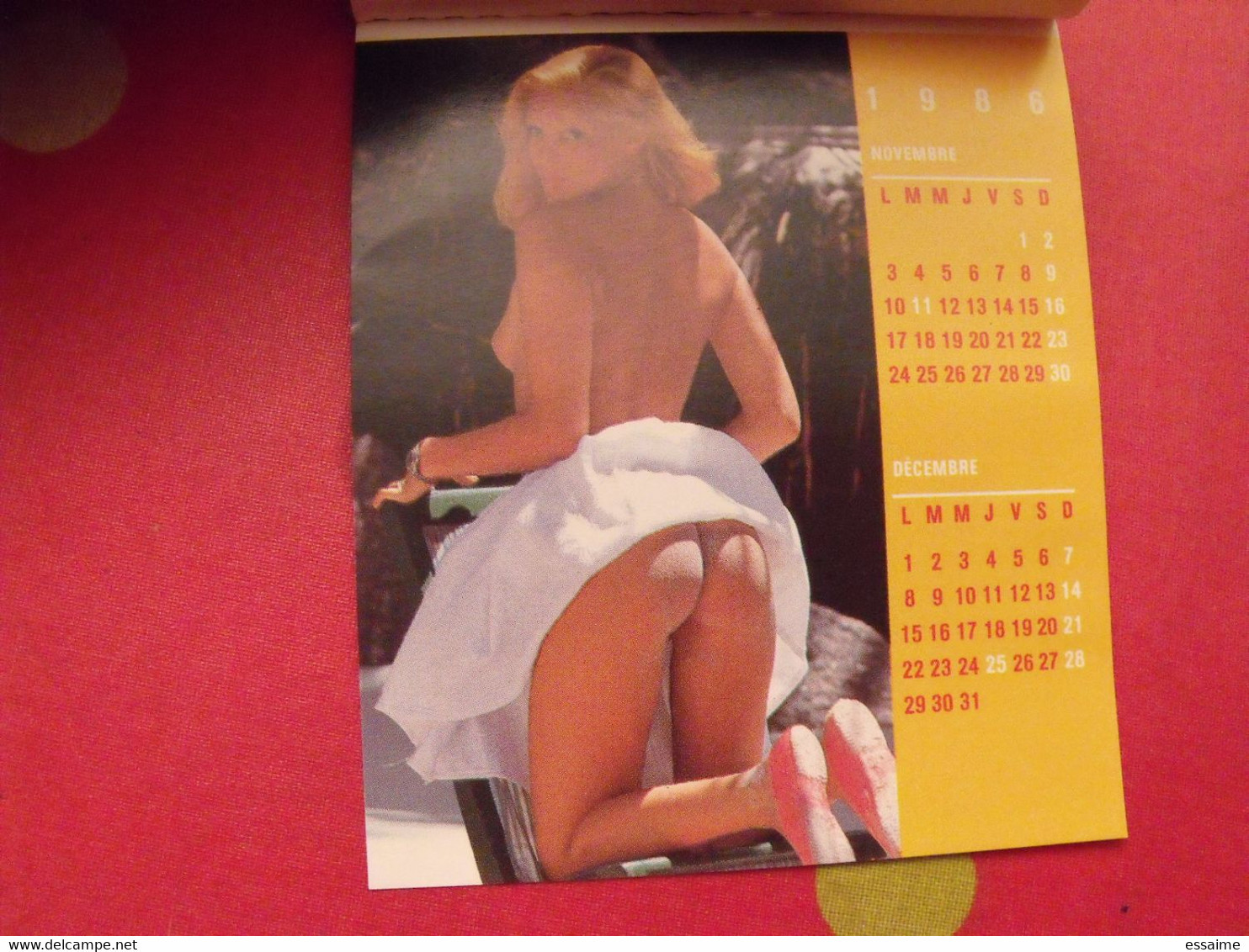 Petit Calendrier 1986. Photos De Pin-up - Klein Formaat: 1981-90