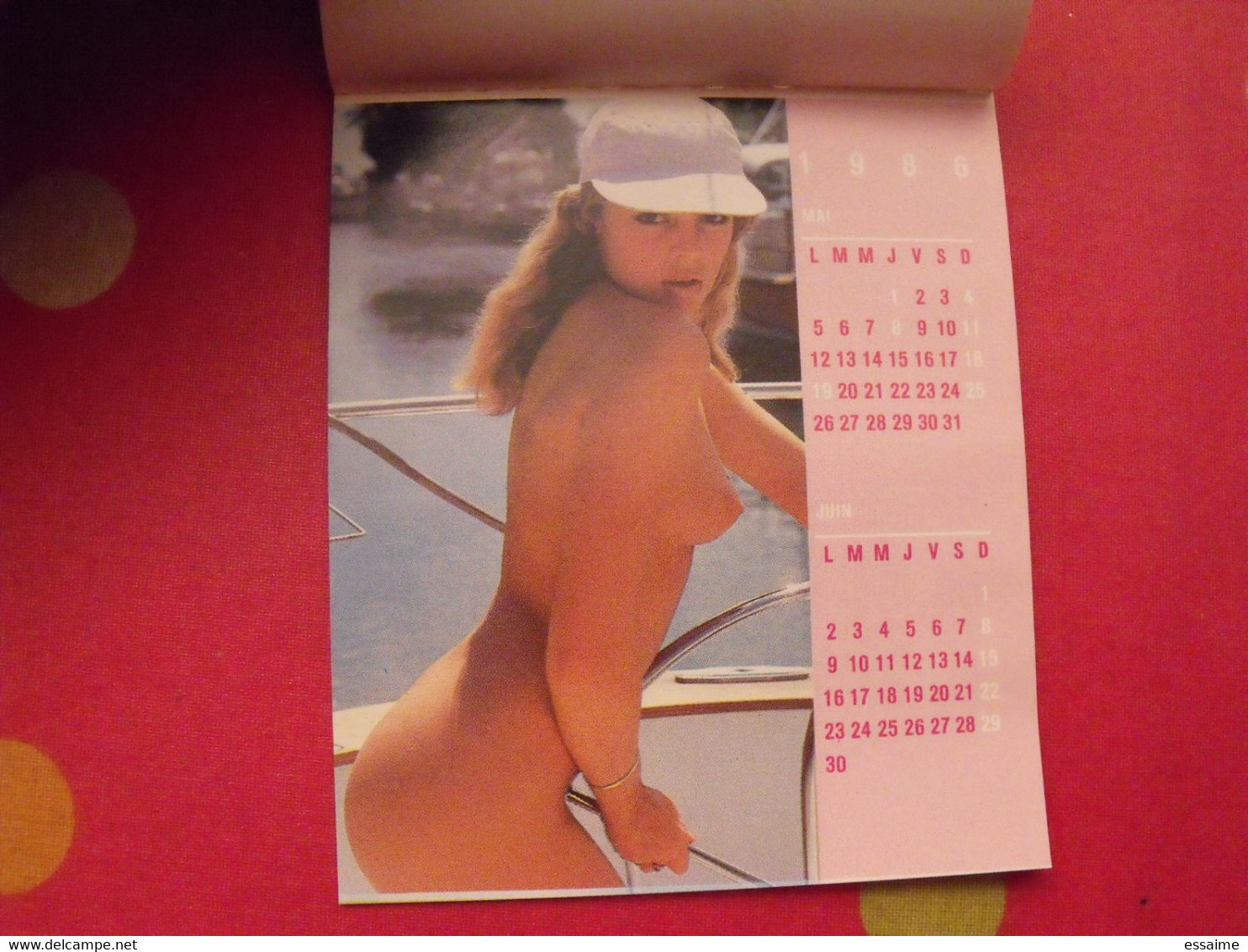 Petit Calendrier 1986. Photos De Pin-up - Formato Piccolo : 1981-90