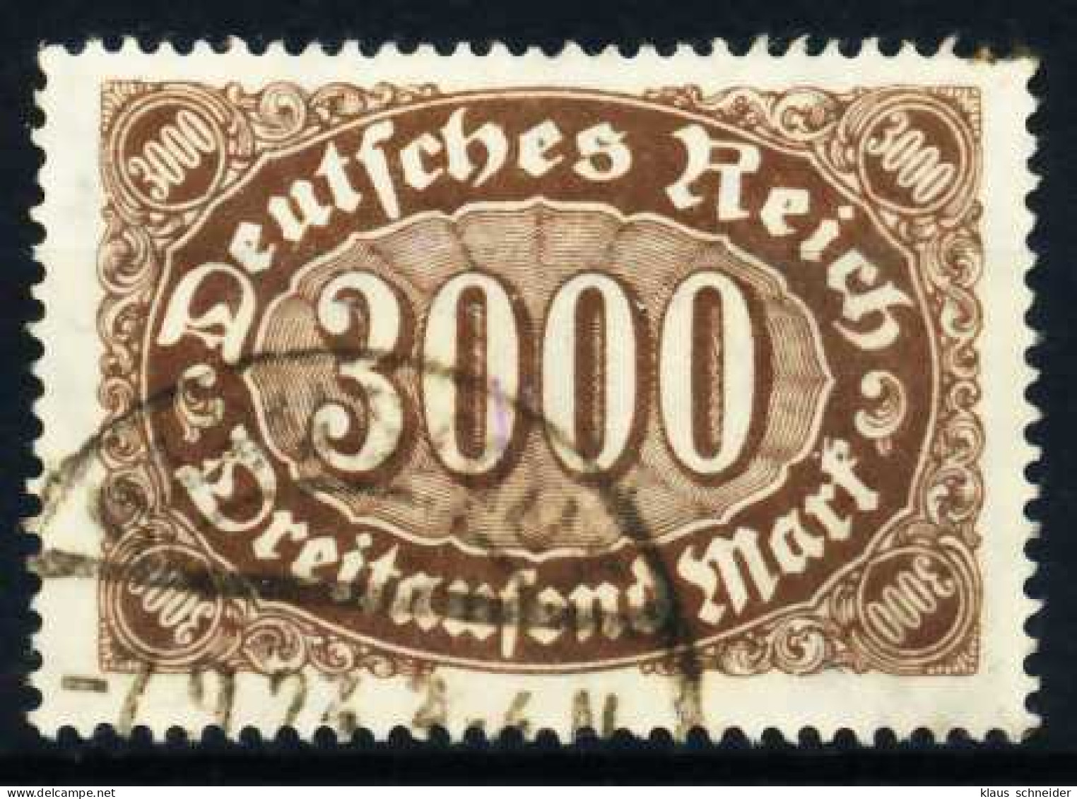 D-REICH INFLA Nr 254b Gestempelt Gepr. X6B18E6 - Used Stamps