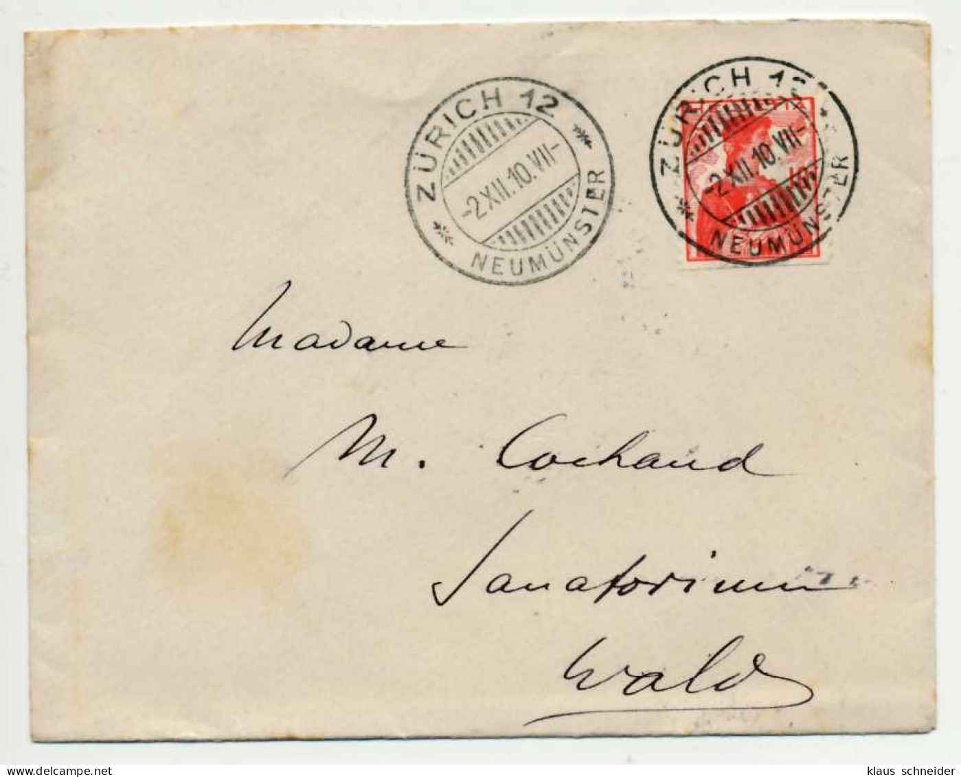 SCHWEIZ 1909 Nr 114 BRIEF EF X6B6B82 - Briefe U. Dokumente