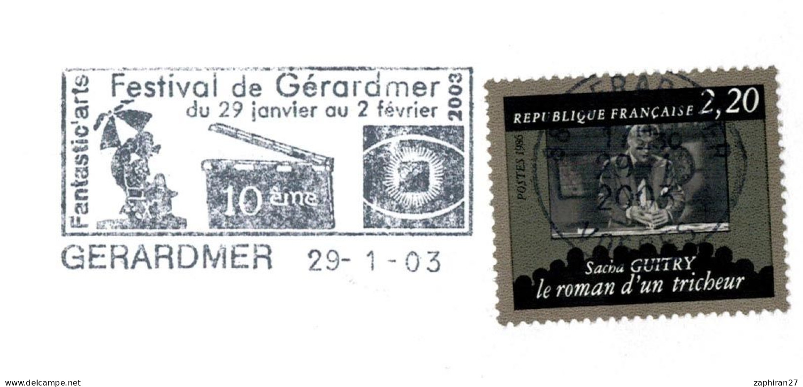 CINEMA : FLAMME GERARDMER (88 VOSGES) 10e FESTIVAL DE  GERARDMER 2003 #768# - Cinema
