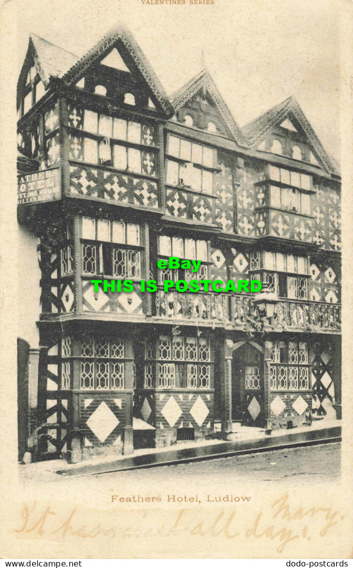 R564822 Feathers Hotel. Ludlow. Valentines. 1903 - World