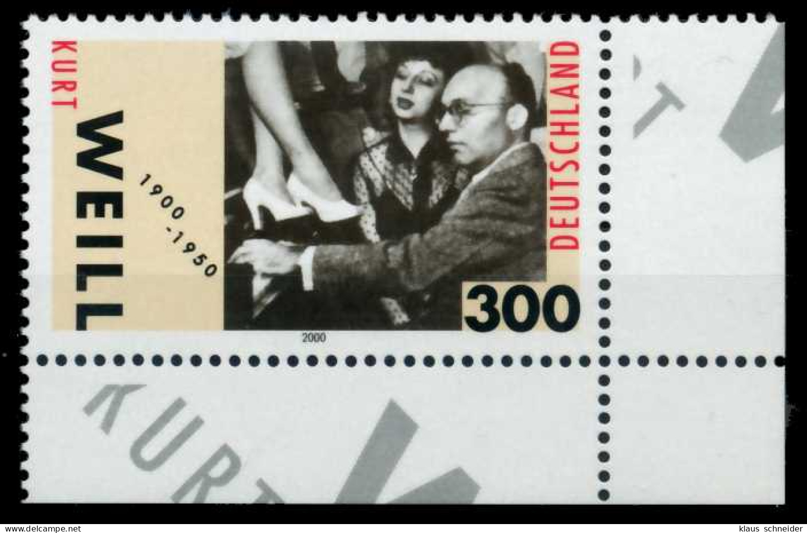 BRD 2000 Nr 2100 Postfrisch ECKE-URE X6D47C6 - Unused Stamps