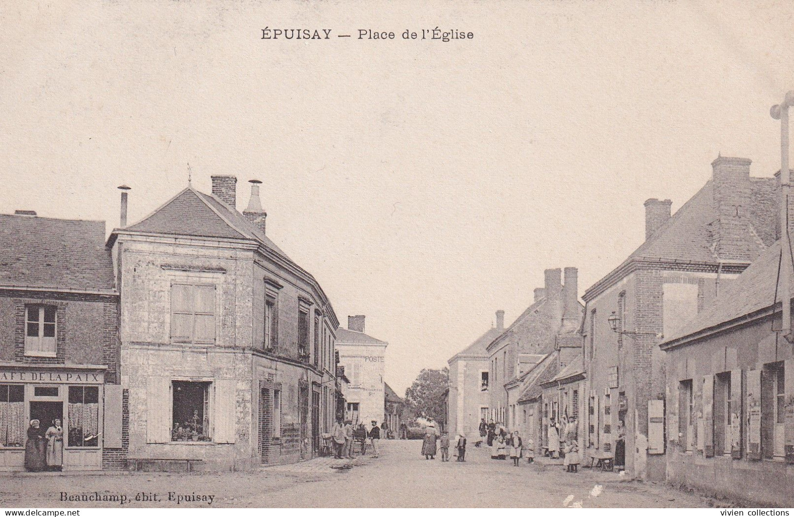 Epuisay (41 Loir Et Cher) Place De L'église - édit. Beauchamp - Sonstige & Ohne Zuordnung