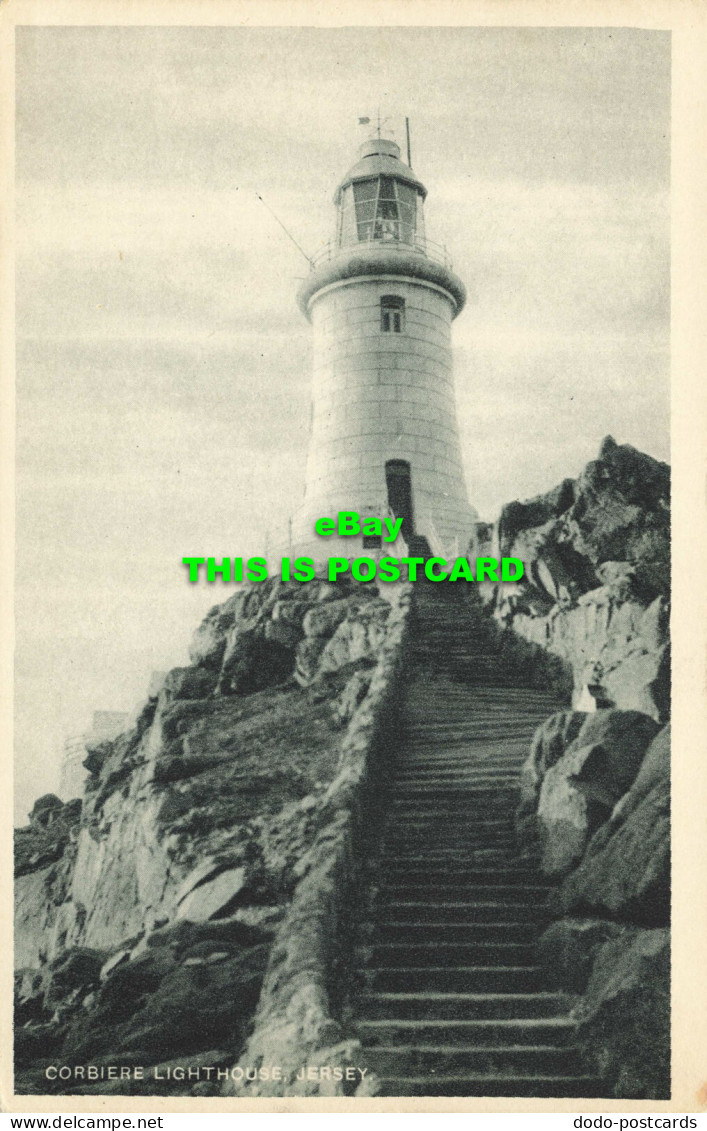 R565124 Corbiere Lighthouse. Jersey. J. R. Rowland - World