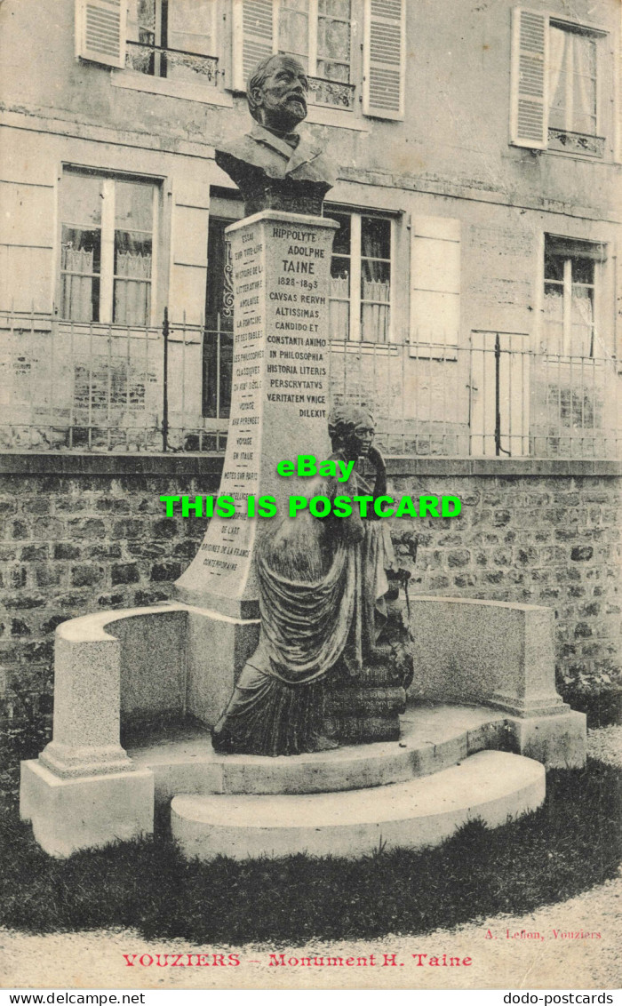 R565494 Vouziers. Monument H. Taine. A. Lellon. 1906 - World