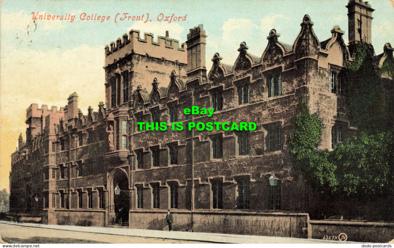 R564834 University College. Front. Oxford. 6357X. Valentines Series. 1908 - World