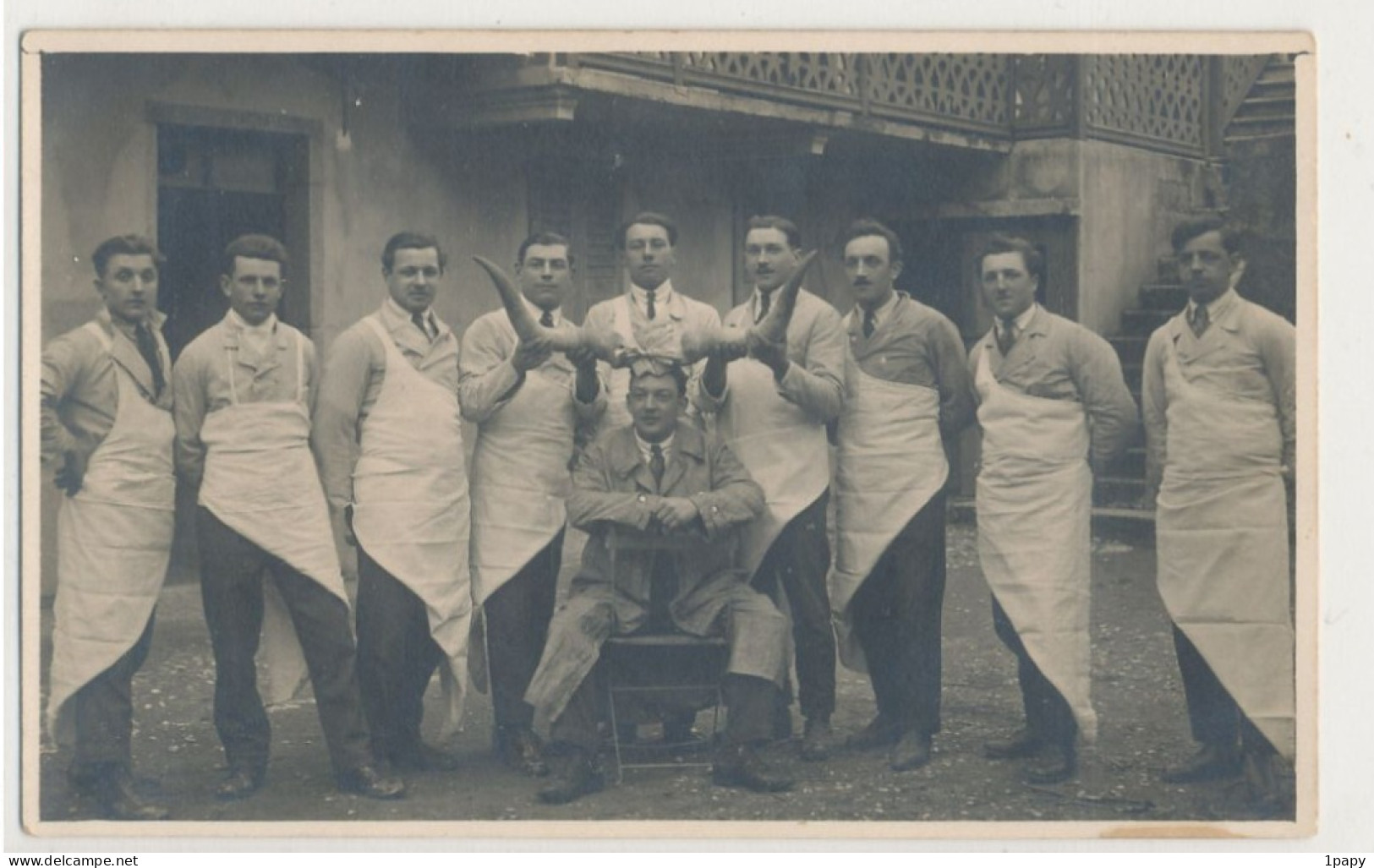 Théme Métier - Carte Photo à Situer  Bouchers Boucherie - Artesanal