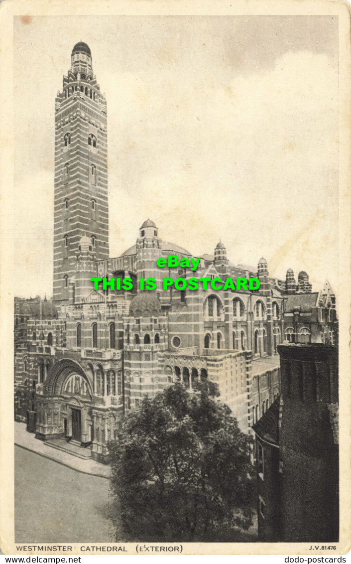 R565503 Westminster Cathedral. Exterior. J. V. 81476. Photogravure Series. Valen - World