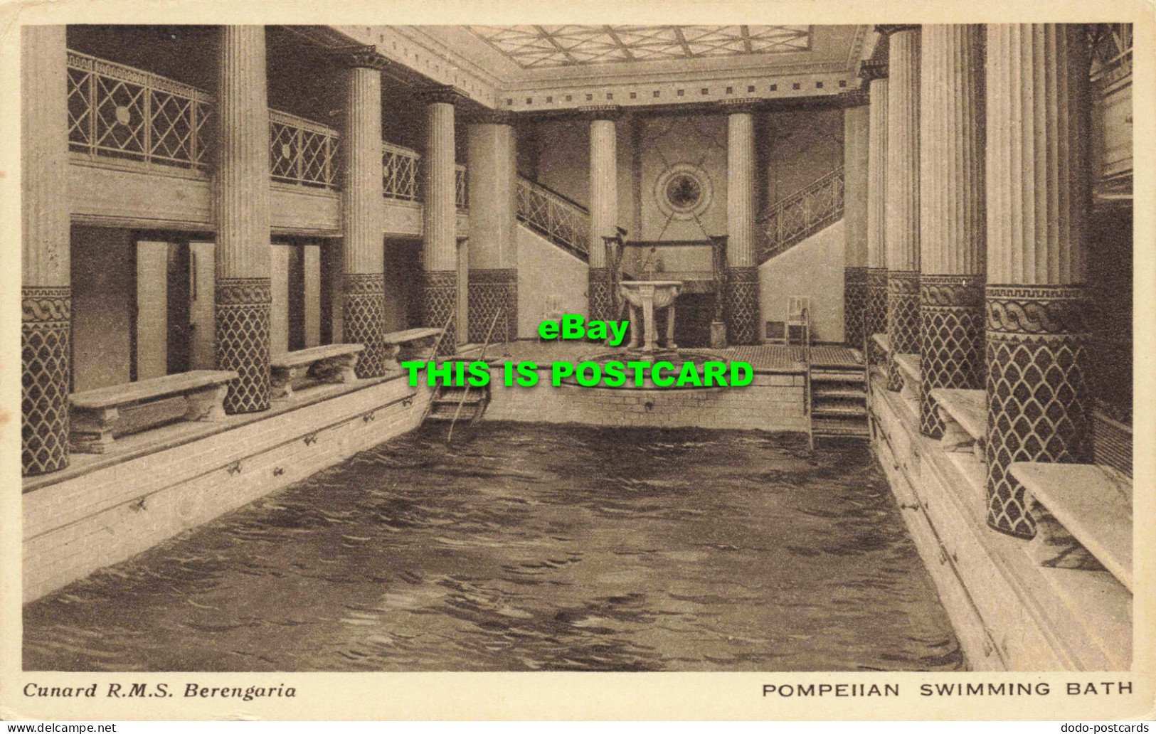 R564845 Cunard R. M. S. Berengaria. Pompeiian Swimming Bath - Welt