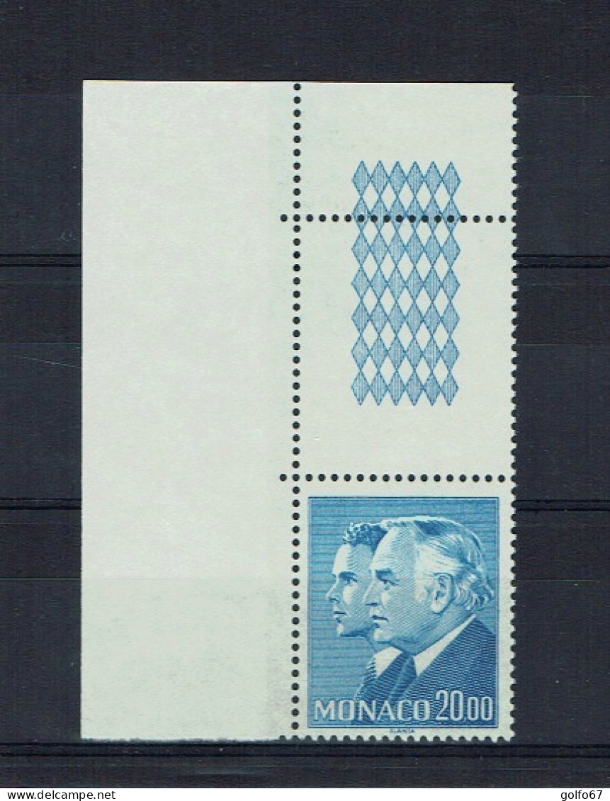 MONACO 1988 Y&T N° 1614 NEUF** Coin De Feuille - Unused Stamps