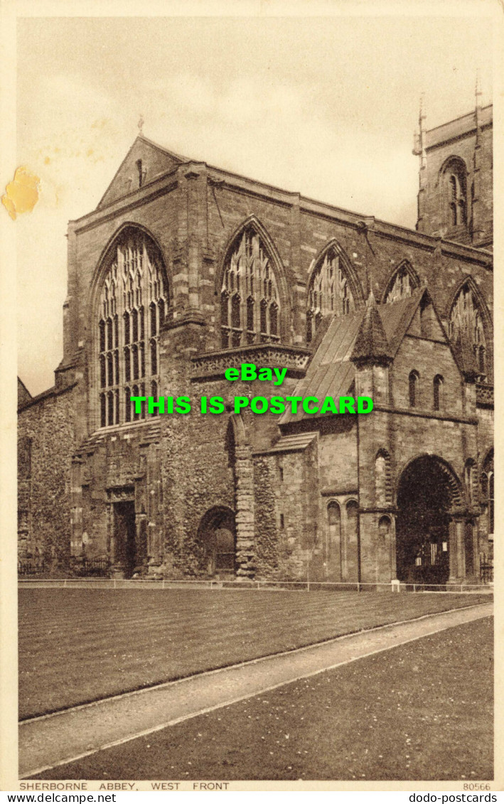 R565510 Sherborne Abbey. West Front. 80566. Photochrom - Welt