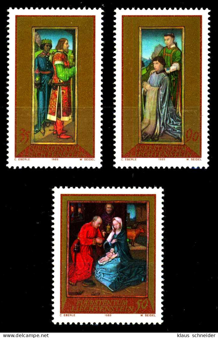 LIECHTENSTEIN 1989 Nr 978-980 Postfrisch SB461CE - Unused Stamps