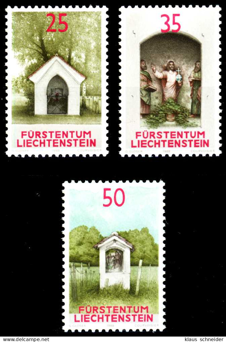 LIECHTENSTEIN 1988 Nr 951-953 Postfrisch SB4621A - Ungebraucht