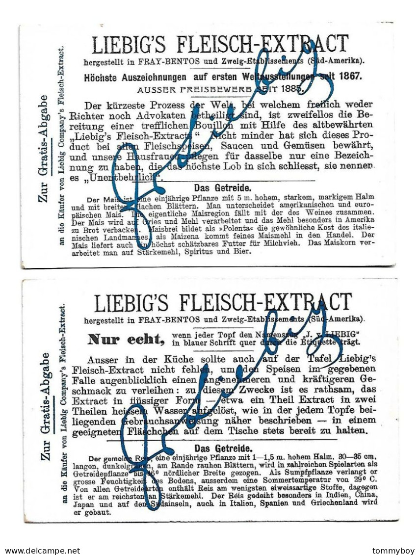 S 781 , Liebig 6 Cards, Les Céréales (ref B21) - Liebig