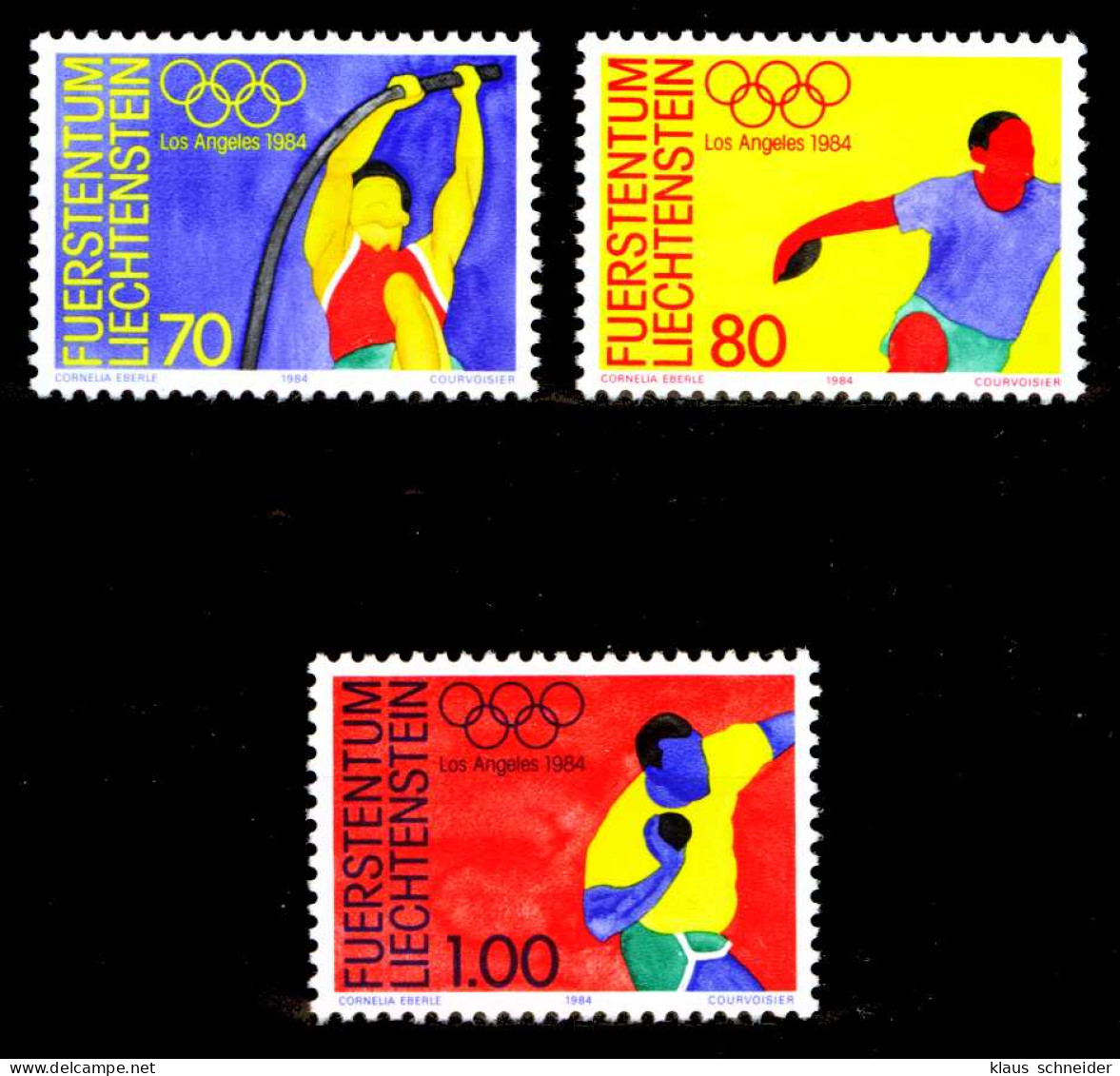 LIECHTENSTEIN 1984 Nr 846-848 Postfrisch SB463C2 - Ungebraucht