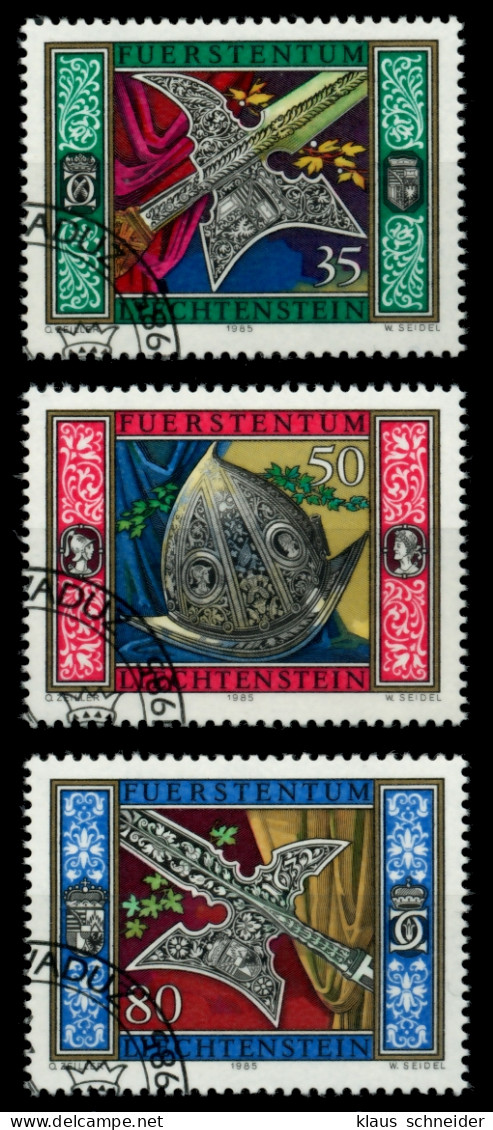 LIECHTENSTEIN 1985 Nr 890-892 Gestempelt SB4A1D2 - Gebruikt