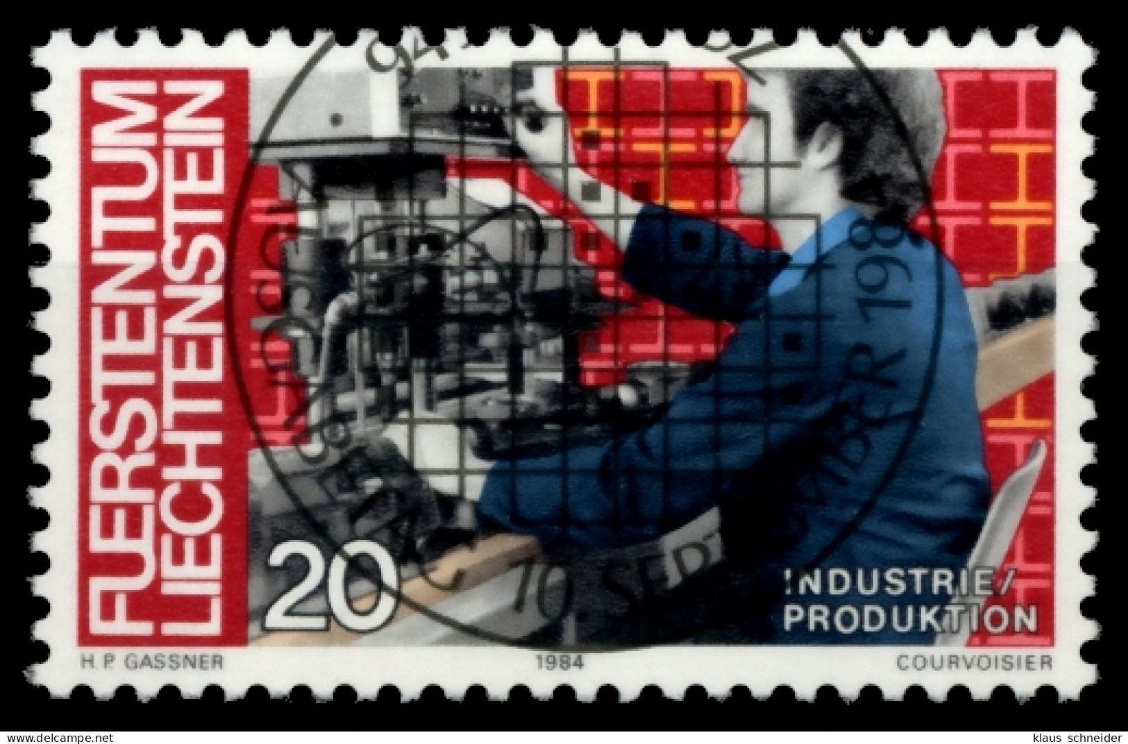 LIECHTENSTEIN 1984 Nr 851 Zentrisch Gestempelt X6E6896 - Used Stamps