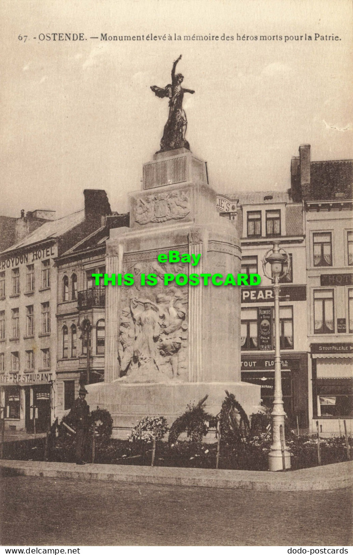 R565150 67. Ostende. Monument Eleve A La Memoire Des Heros Morts Pour La Patrie. - Welt