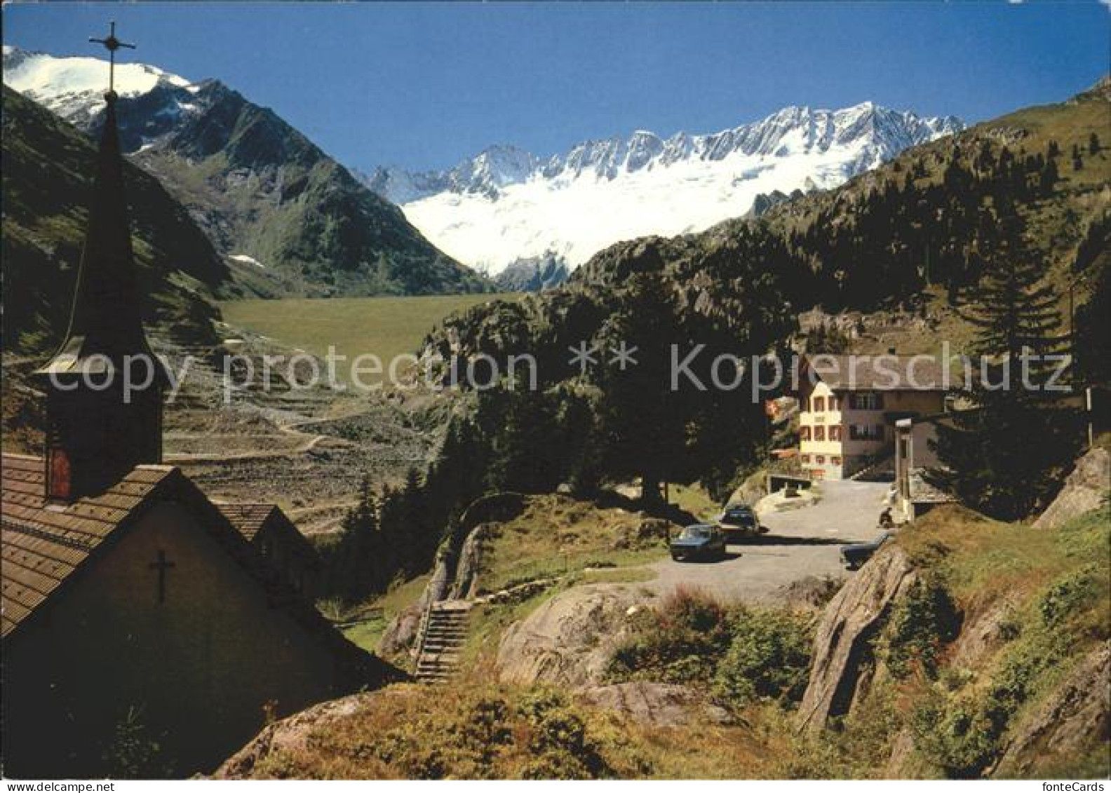 11992908 Goeschenen Kapelle Gwueest Staudamm Dammagletscher Dammastock Goeschene - Sonstige & Ohne Zuordnung