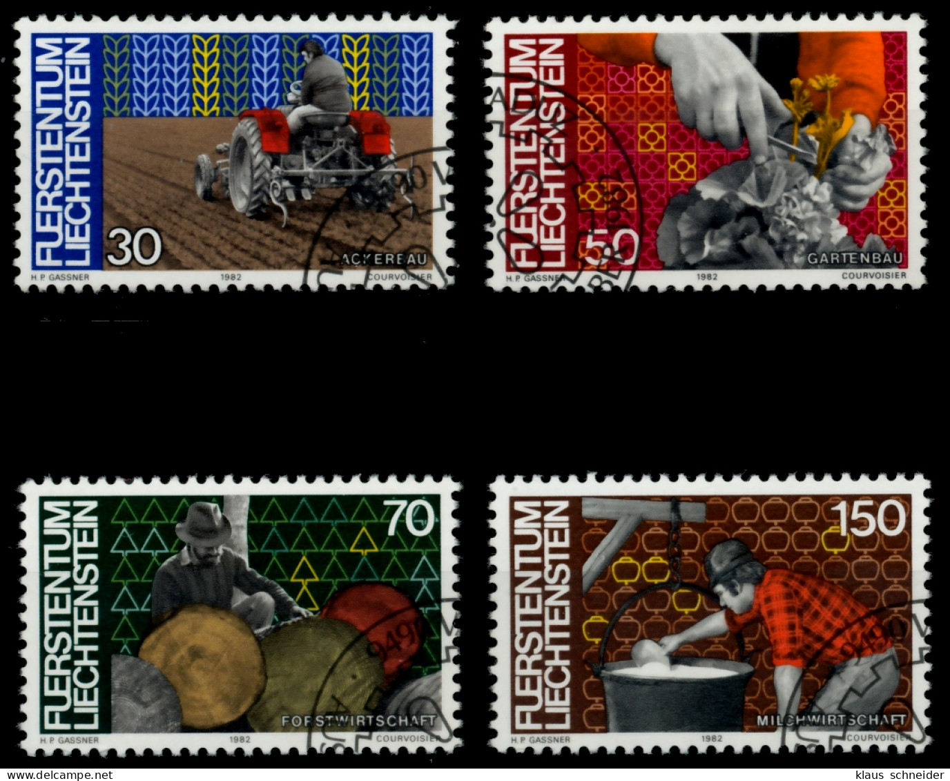 LIECHTENSTEIN 1982 Nr 802-805 Gestempelt X6E6A46 - Gebraucht