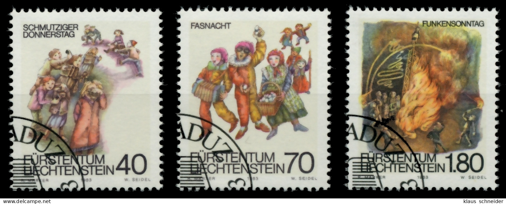 LIECHTENSTEIN 1983 Nr 818-820 Gestempelt X6E9226 - Used Stamps