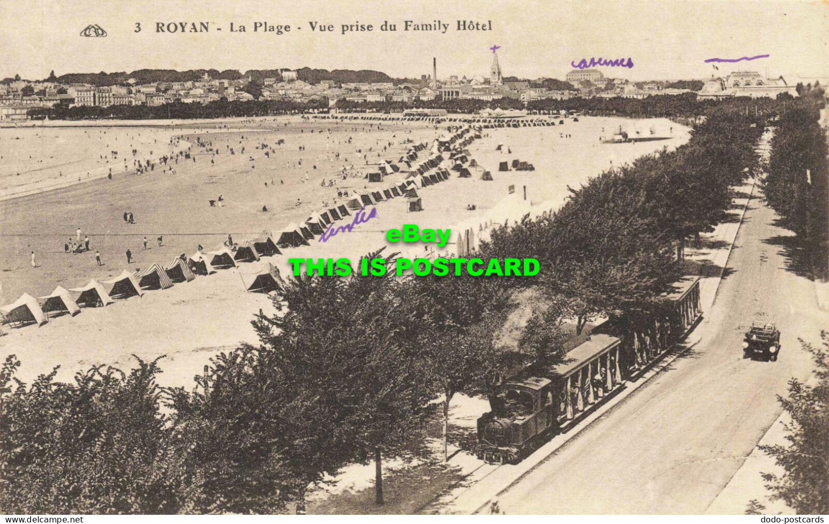 R564860 CAP. 3. Royan. La Plage. Vue Prise Du Family Hotel. Nouvelles Galeries - Welt