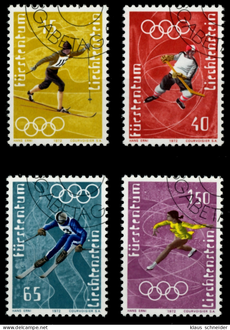 LIECHTENSTEIN 1971 Nr 551-554 Gestempelt X6E9676 - Gebruikt