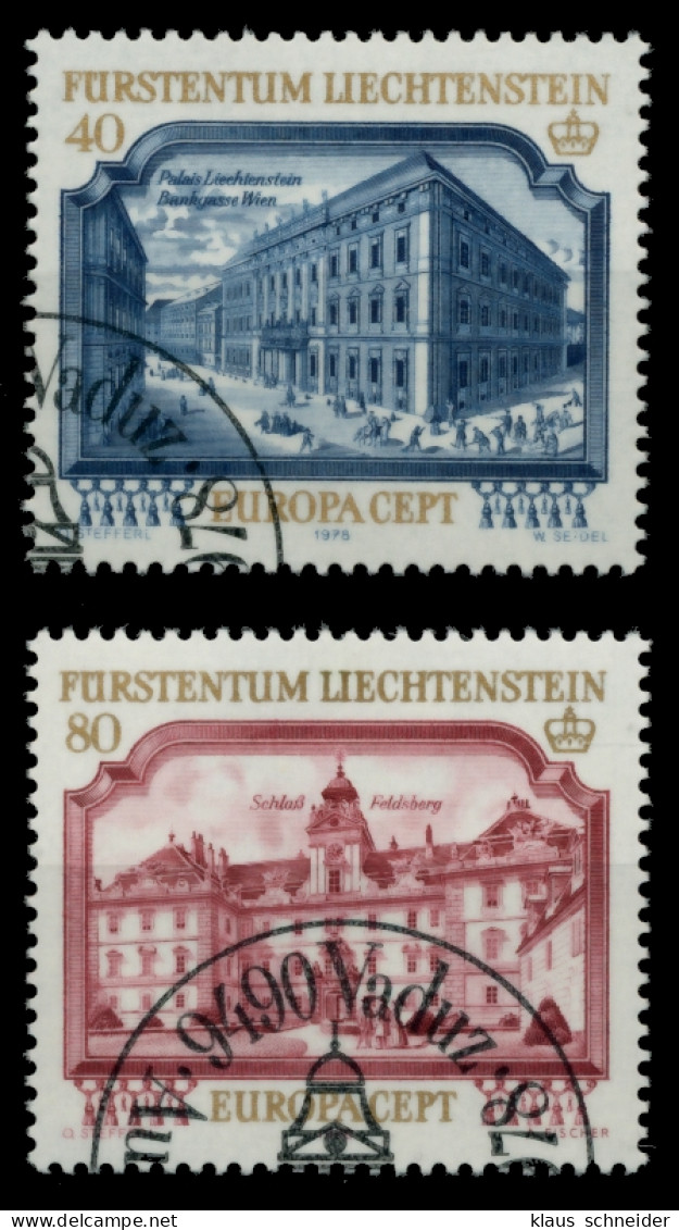 LIECHTENSTEIN 1978 Nr 692-693 Gestempelt SB4E1B2 - Oblitérés