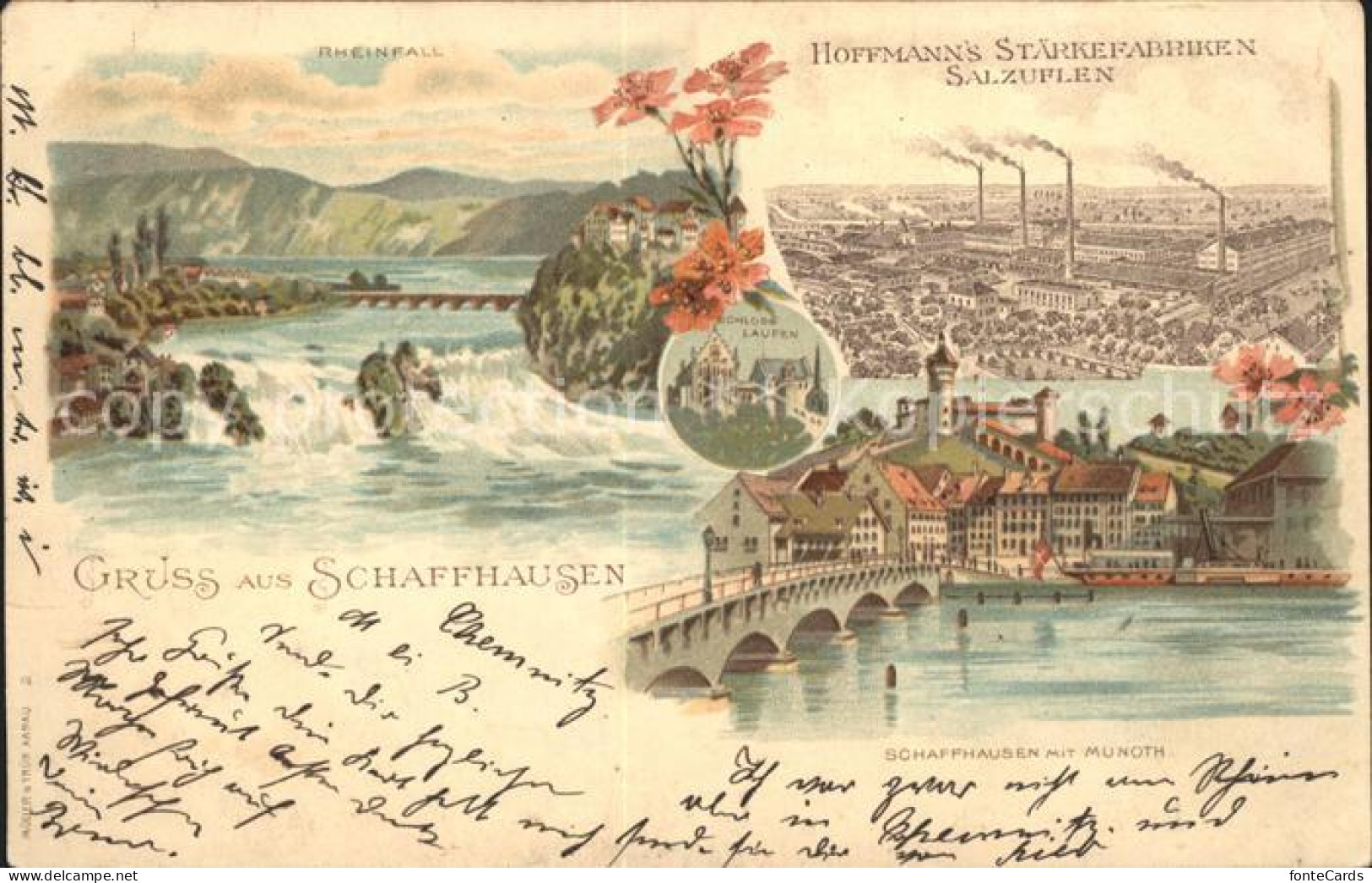 11991222 Schaffhausen SH Festung Munoth Rheinfall Schloss Laufen Hofmanns Staerk - Other & Unclassified