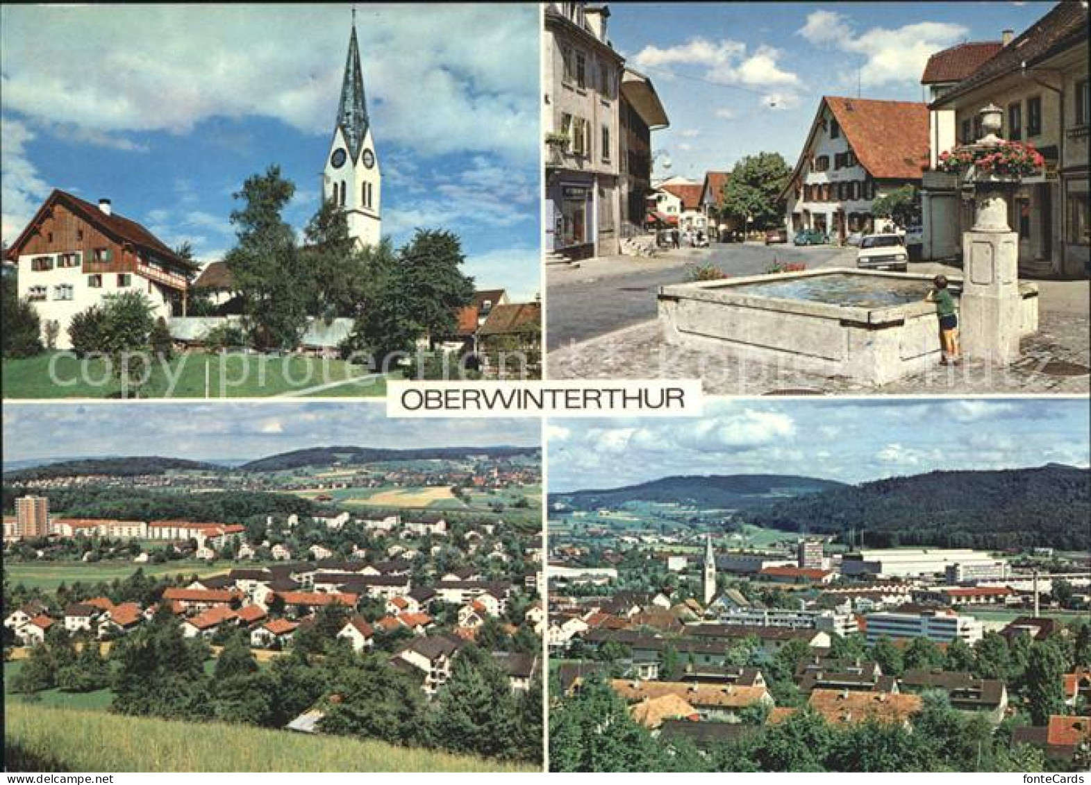 11990651 Oberwinterthur Brunnen Kirche Ortsansichten Oberwinterthur - Altri & Non Classificati