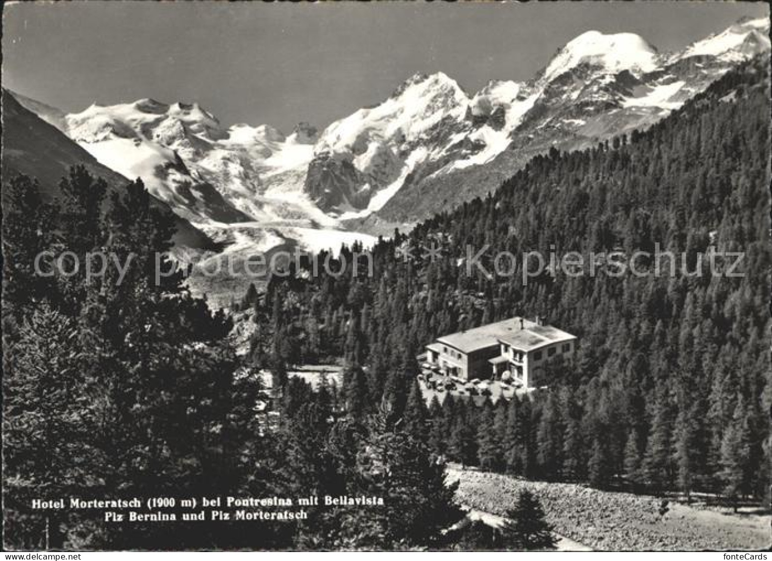 11989531 Pontresina Hotel Morteratsch Bellavista Piz Bernina Piz Morteratsch Pon - Other & Unclassified