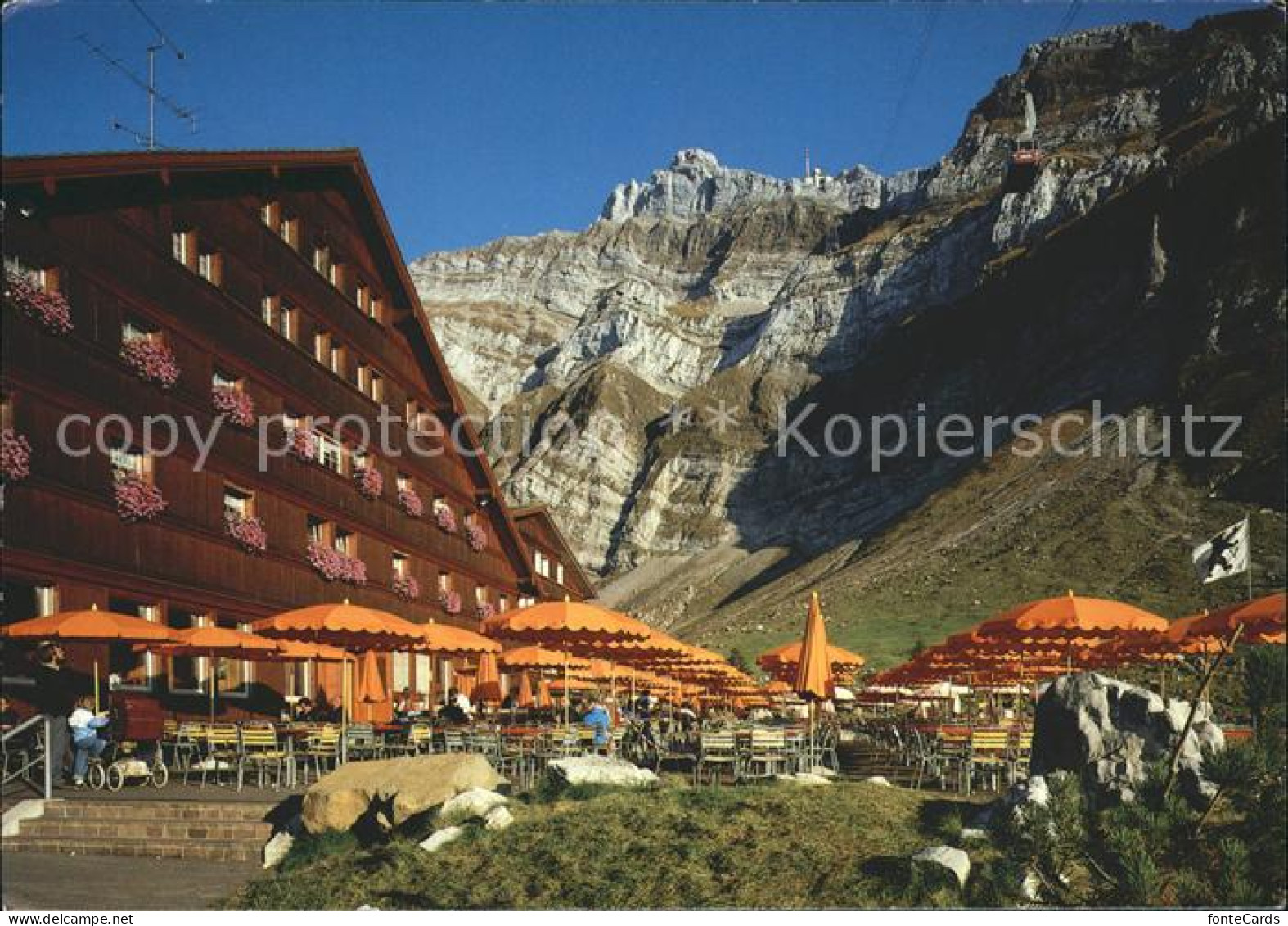 11989201 Schwaegalp AR Gasthaus Schwaegalp Mit Luftseilbahn Und Blick Zu Saentis - Other & Unclassified