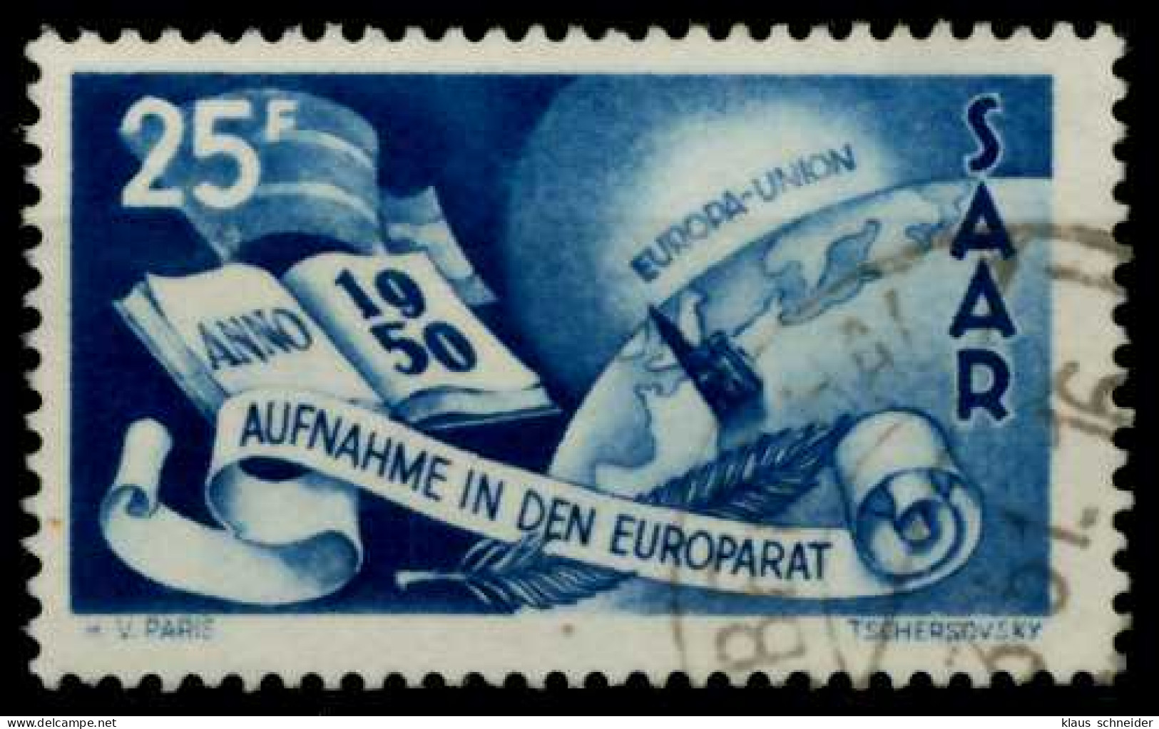 SAARLAND 1950 Nr 297 Gestempelt X7484EA - Usati