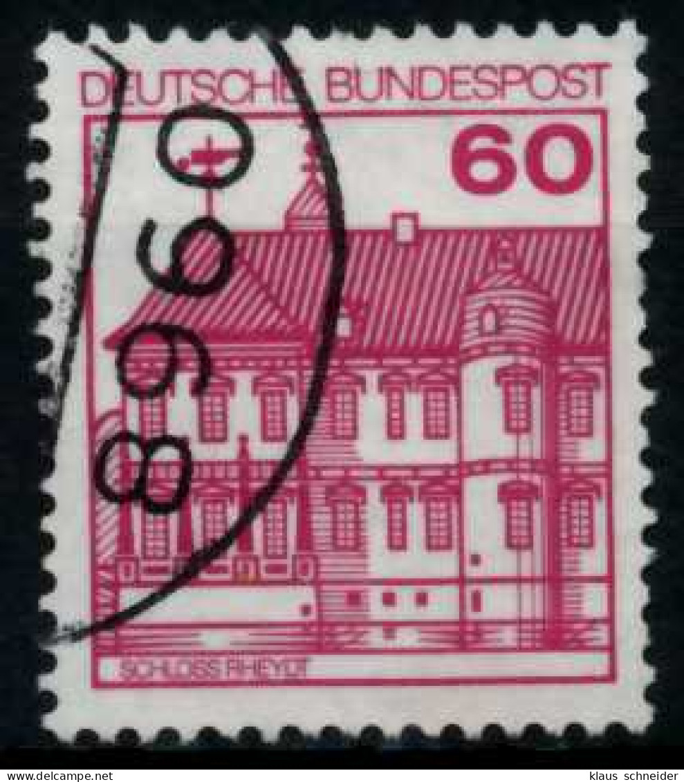 BRD DS BURGEN U. SCHLÖSSER Nr 1028AII Gestempelt X767CA2 - Used Stamps