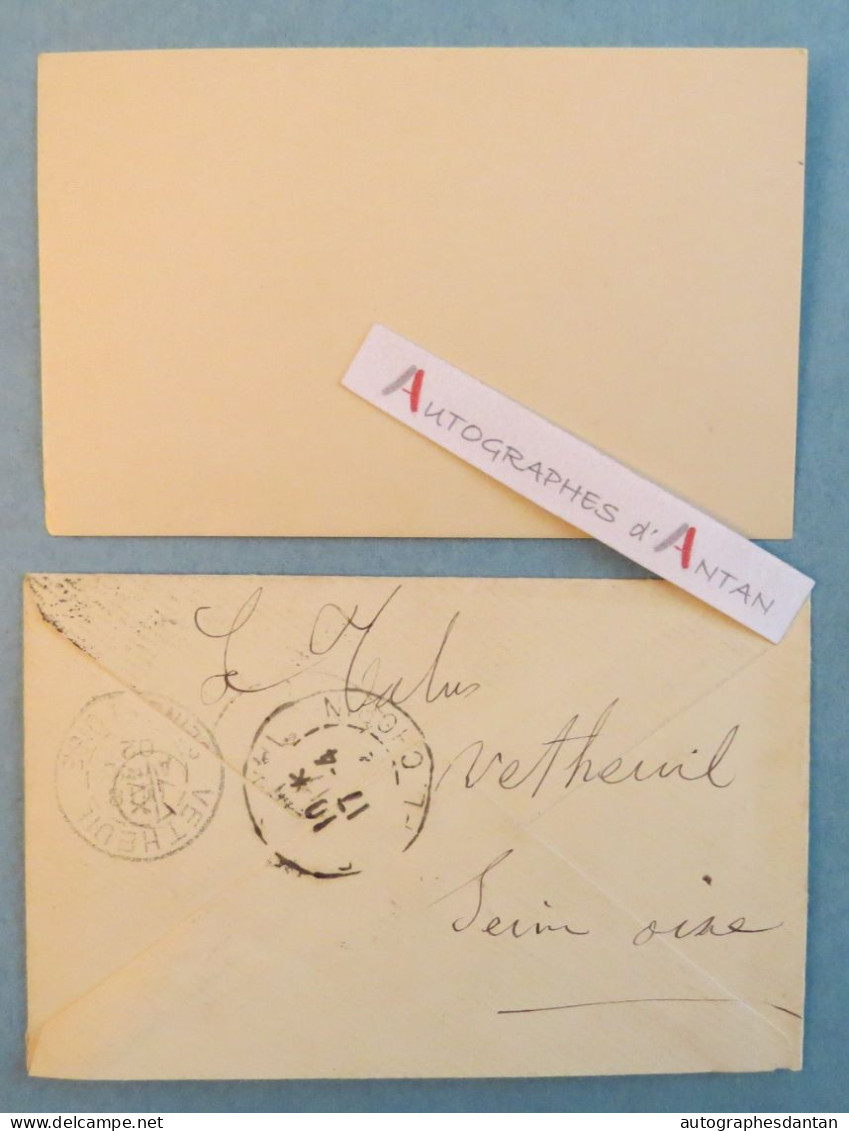 ● CDV Frantz JOURDAIN Architecte Critique D'art & écrivain Né à Anvers (Belgique) Carte De Visite Autographe Margueritte - Visitenkarten