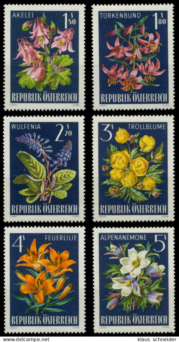 ÖSTERREICH 1966 Nr 1209-1214 Postfrisch S57A366 - Unused Stamps