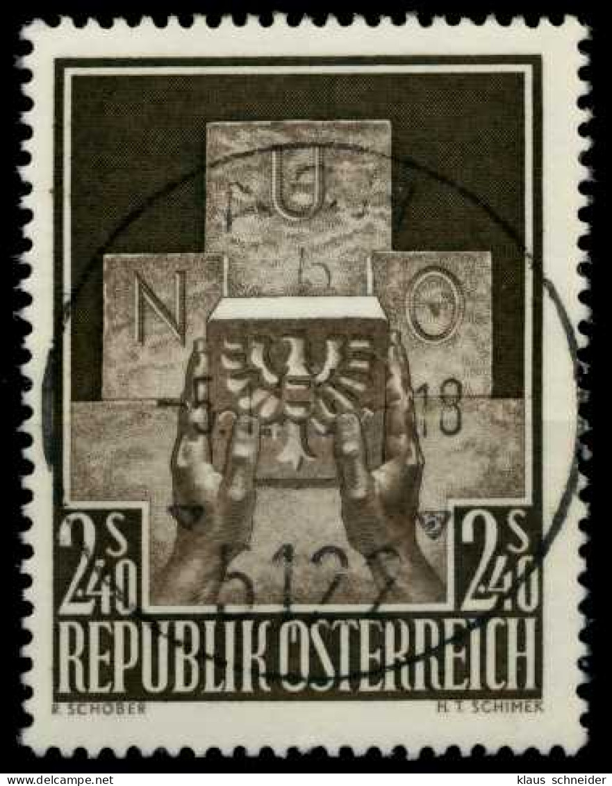 ÖSTERREICH 1956 Nr 1025 Zentrisch Gestempelt X7FE26E - Used Stamps