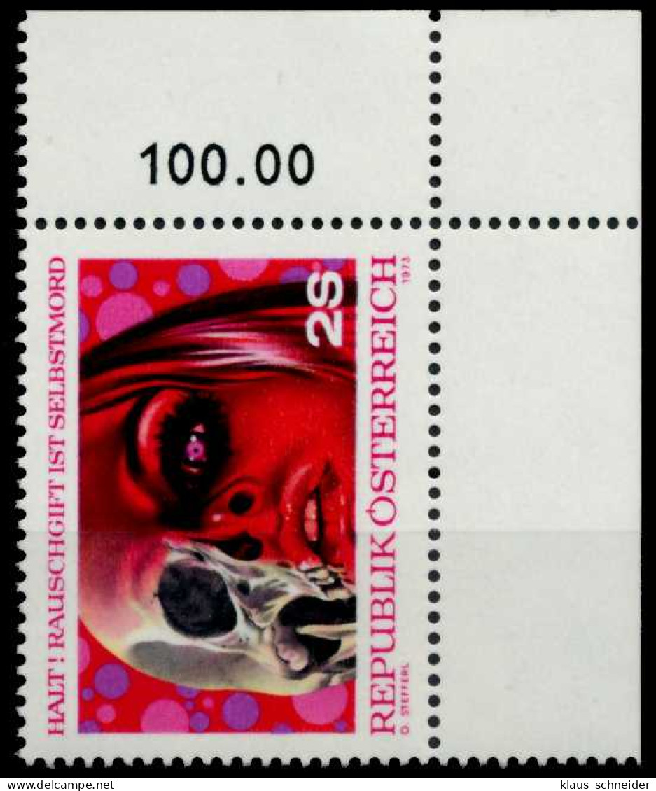 ÖSTERREICH 1973 Nr 1411 Postfrisch ECKE-URE X802312 - Nuovi