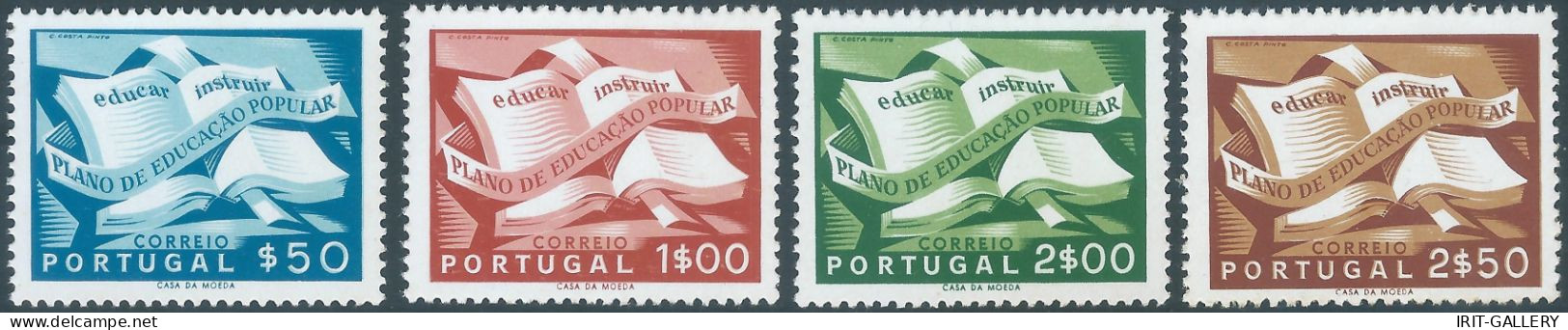 Portogallo - Portugal - 1954 Popular Education,complete Series,MNH - Nuovi