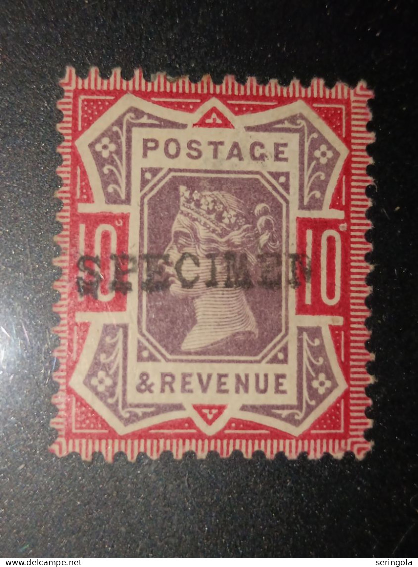 SG#208s 10d Gum Original Overprinted SPECIMEN - Unused Stamps