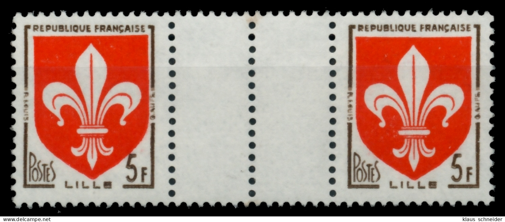 FRANKREICH 1958 Nr 1223ZW Postfrisch 3ER STR S026DE6 - Unused Stamps