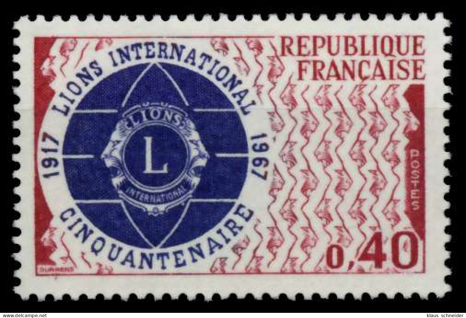 FRANKREICH 1967 Nr 1601 Postfrisch S0281D2 - Unused Stamps